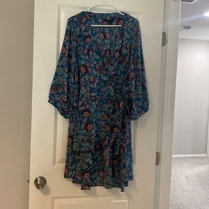 Torrid crisscross floral top